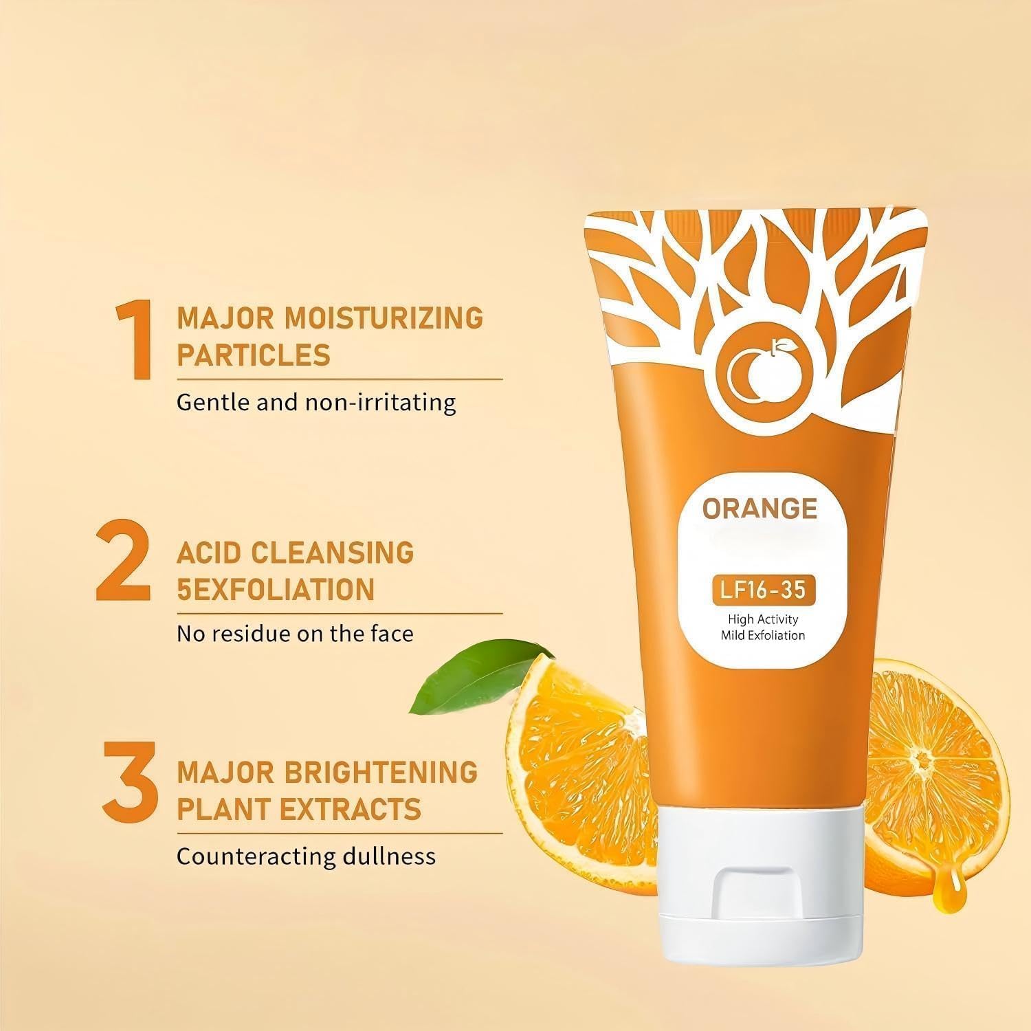 Orange Enzyme Exfoliating Gel Face & Body Deep Cleanse